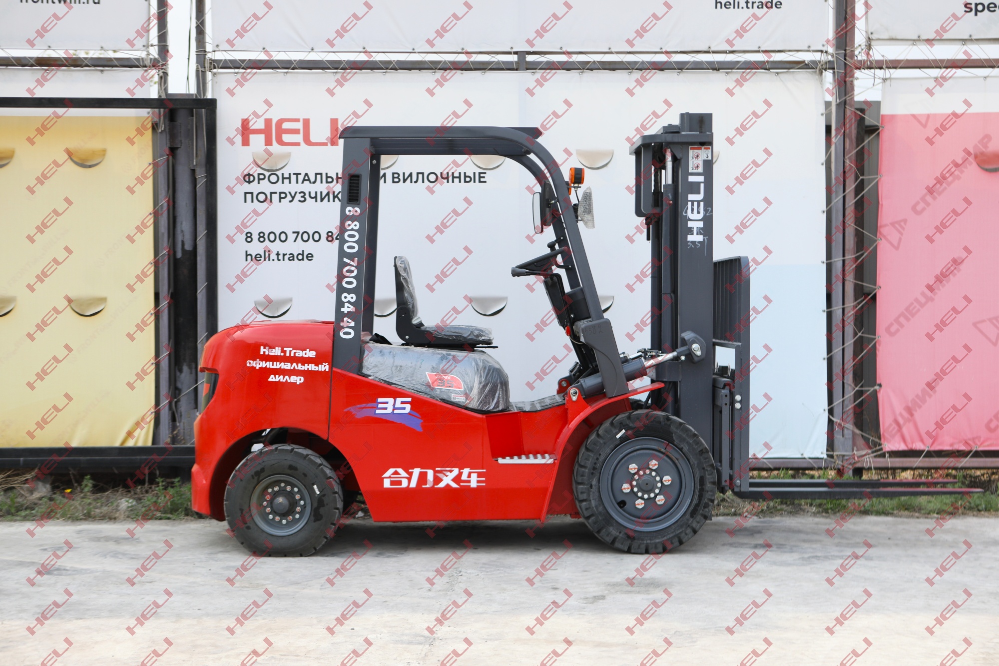 Дизельный Вилочный погрузчик HELI CPCD35